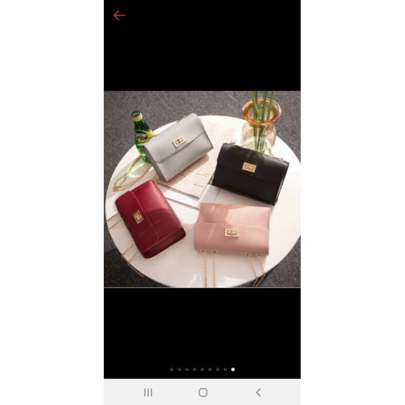 Tas selempang mini tali rantai sinta bag korea