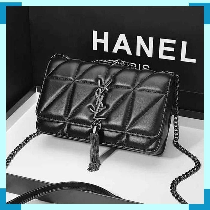 Tas Wanita  asli  Yessl Slingbag premium ysl Hitam Tas Wanita Selempang Berkualitas Cewe Bag  Grosir