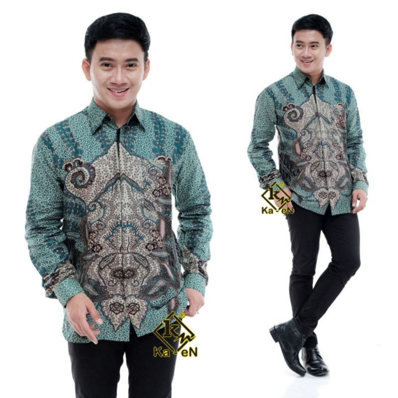 Batik Couple Modern Atasan Tunik Batik Kerja Wanita dan Pria Batik Kantor Wanita Seragam M L XL XXL