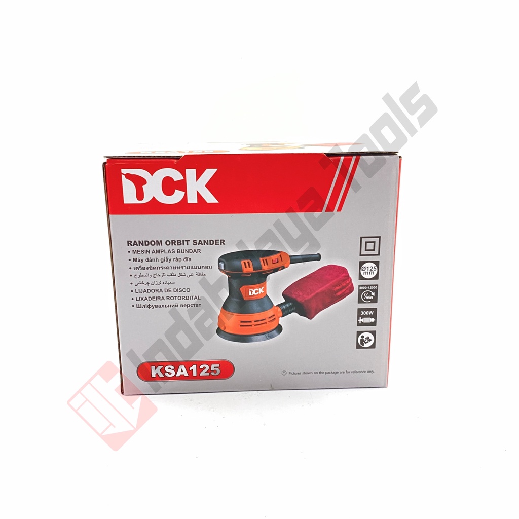 DCK KSA125 Mesin Amplas Bulat 5&quot; Random Orbital Sander Variable Speed