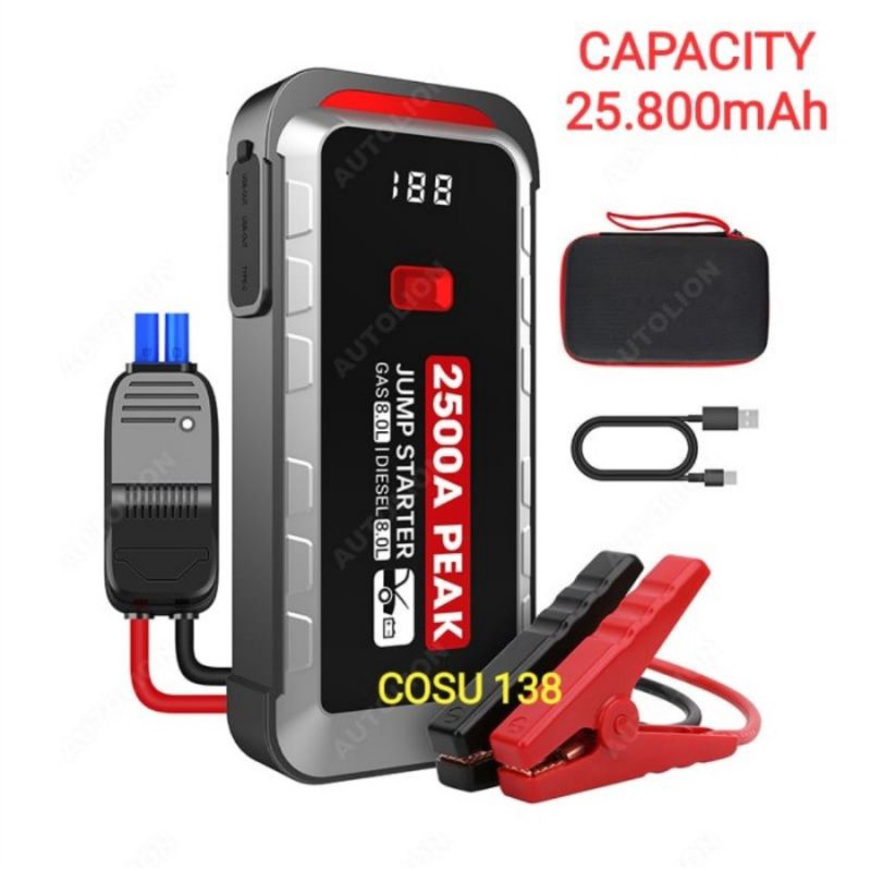 Powerbank Power Bank Jumper Start Aki Mobil 12V Kulitas Terbaik