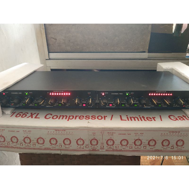 Compresor/compressor audio dbx 166xl/bekas normal