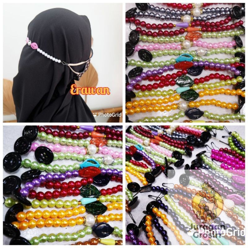 JG - KONEKTOR MASKER MUTIARA PENGAIT MASKER JILBAB | CONECTOR MOTE PREMIUM