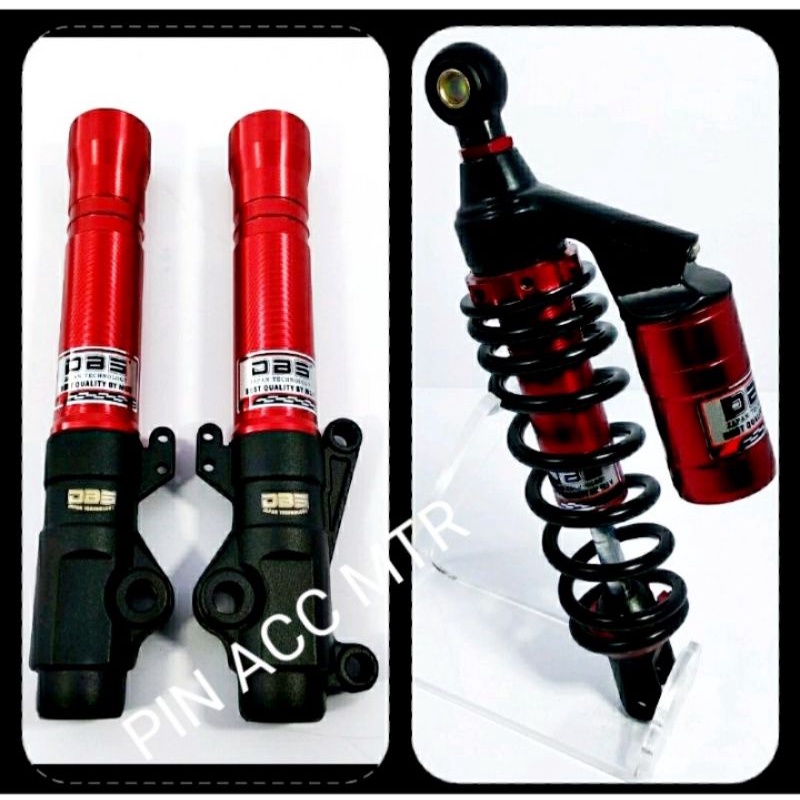 PAKET VARIASI SHOCKBEAKER DEPAN/BELAKANG/MOTOR MATIC PNP BEAT SKOOPY VARIO MIO XEON FINO MIO J DLL