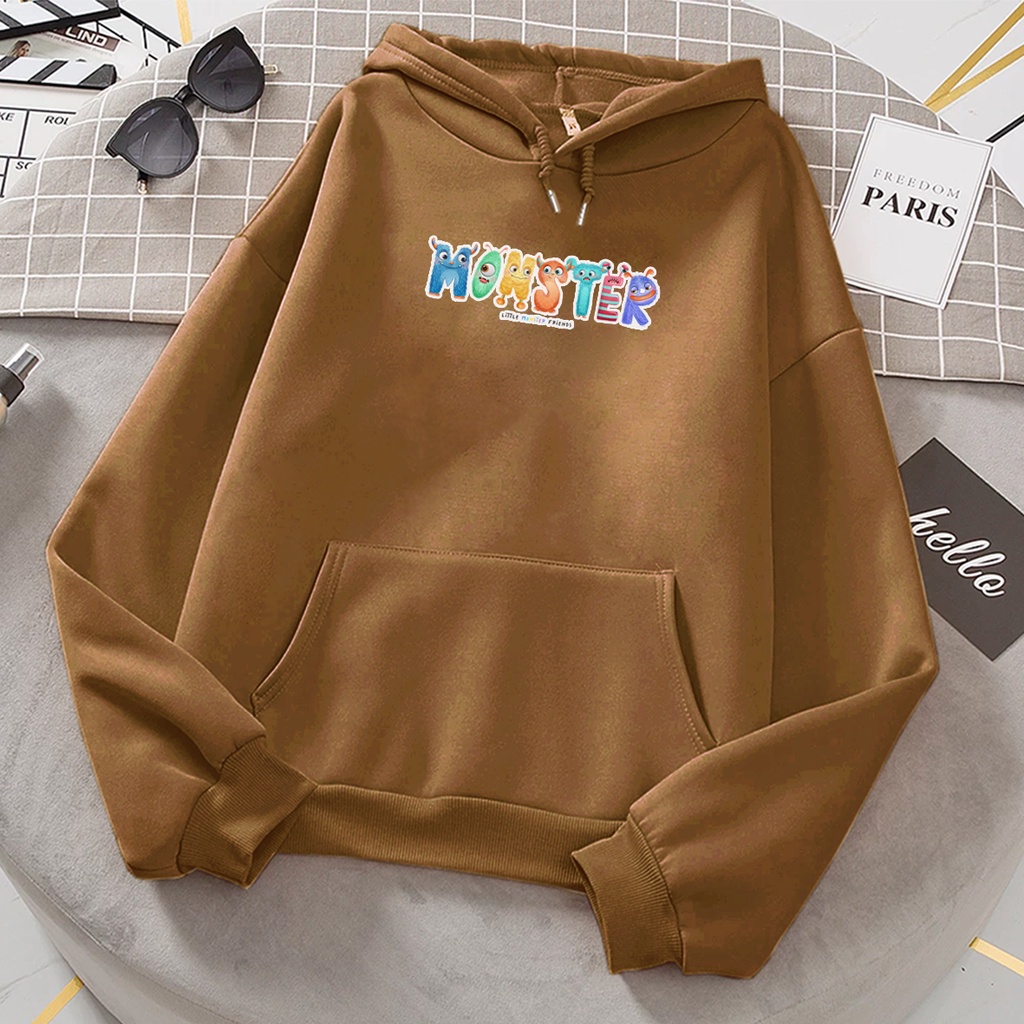 Sweater hoodie anak perempuan MONSTER baju anak cewek cowok anime keren