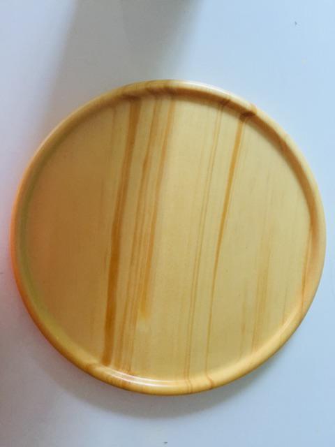 Suji Wood Tray 22-nampan Kayu Teko Cangkir