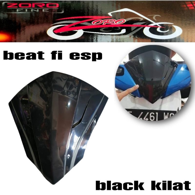 VISOR / WINSHIELD HITAM BEAT FI ESP 2013-2015 ZORO
