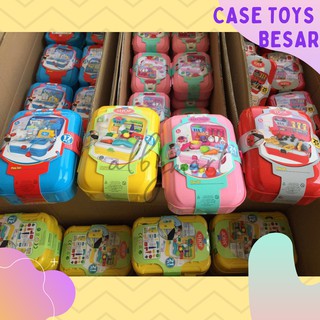  Mainan  Anak Case Set Koper Dokter Dokteran Make up 