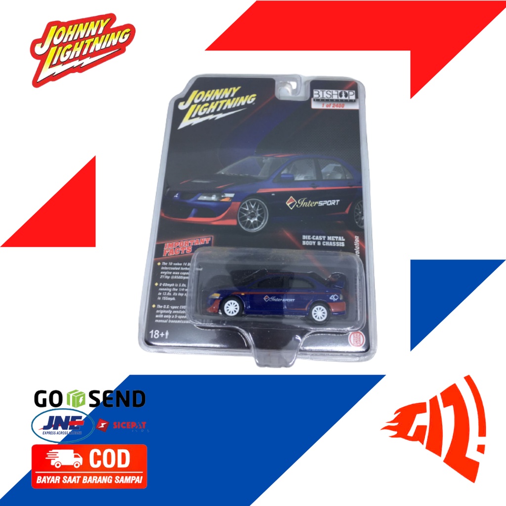 JOHNNY LIGHTNING 2003 MITSUBISHI LANCER EVOLUTION INTERSPORT