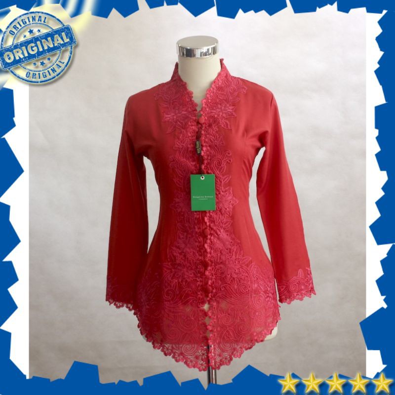 KEBAYA KATUN BORDIR 5 WARNA ELISA PUTIH BW UKURAN S M L XL KEBAYA KATUN BORDIR 5 WARNA ELISA PUTIH BW UKURAN S M L XL