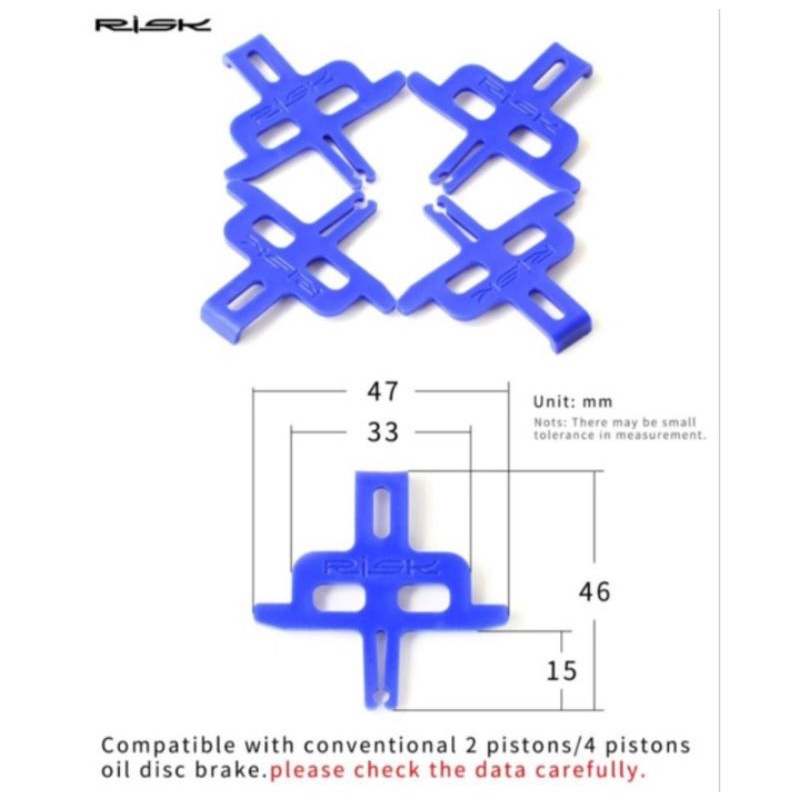 Risk Stopper  Kampas Rem Sepeda Disc Brake Piston Retainer Brake Pad Brakeset Rem Sepeda