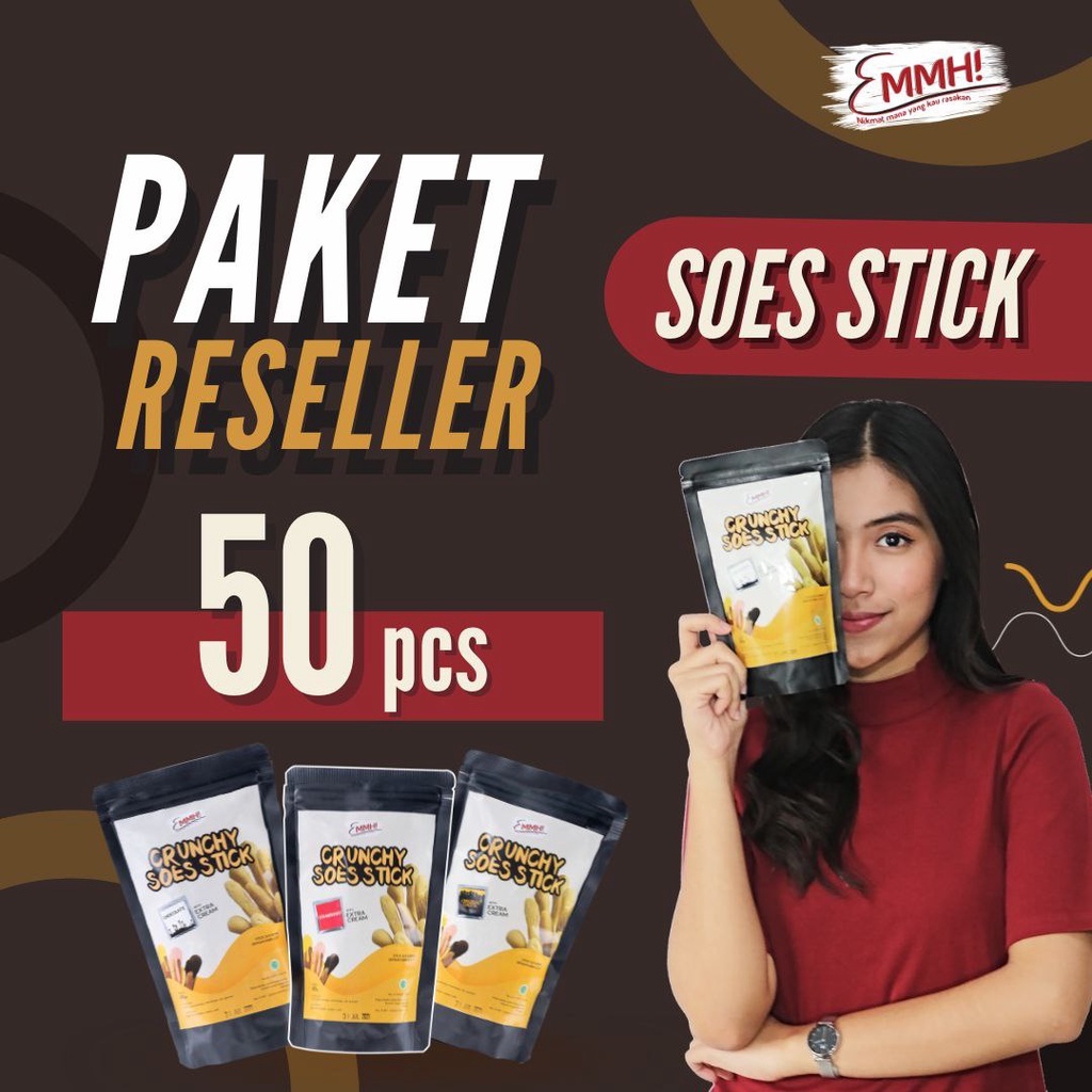 

Paket Reseller 50 Pcs Soes Kering/Soes Stick Emmh Snack