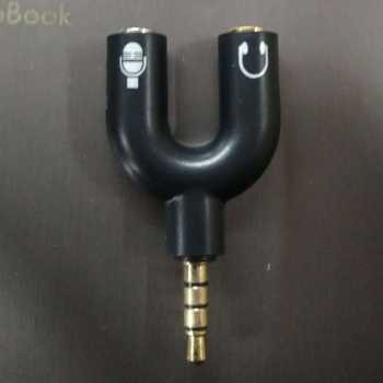 Splitter Audio Shape U 3.5mm ke Headphone &amp; Mic CNS