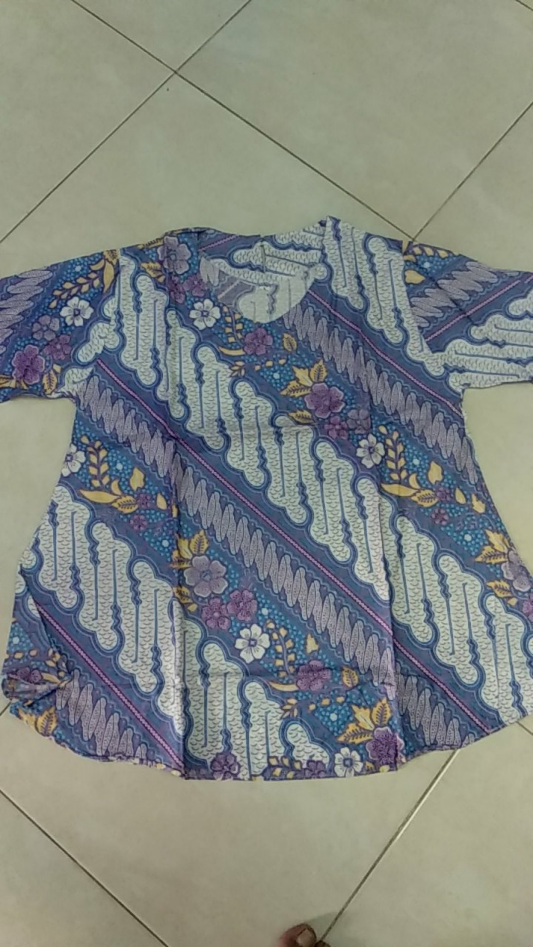 [cod] Tey-17 Batik Wanita Asj Sa Hrb026 Kenongo Kemeja Tosca Pendek