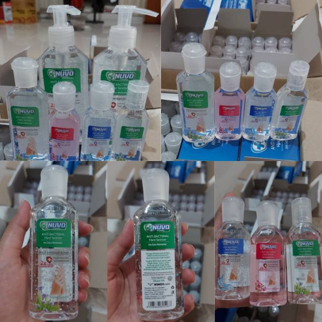 NUVO Antibacterial Hand Sanitizer dan Hand Soap