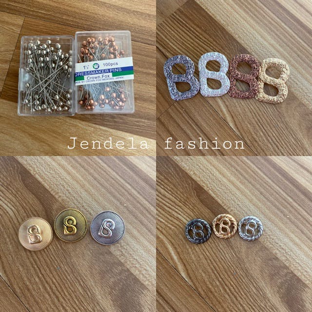 BROS BUTTONSCARVES PREMIUM/JARUM PENTUL TITANIUM