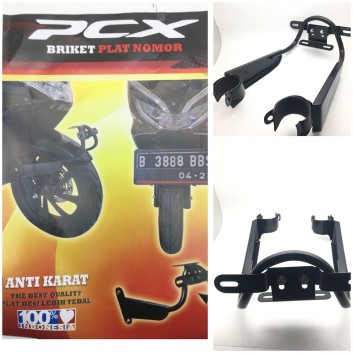 Bracket Plat Nomor PCX 150 Local Bracket Dudukan Plat No PCX 150 Local