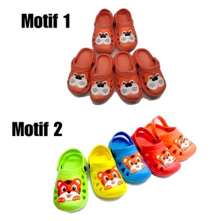  2 4 tahun Lokal  Sandal  Karet  Meow Sandal  Baim Anak 