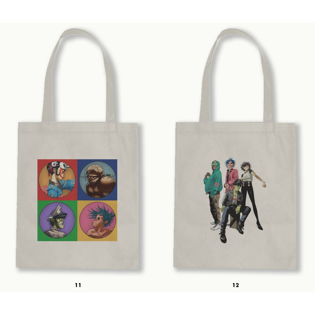 TOTE BAG RESLETING - GORILLAZ .01