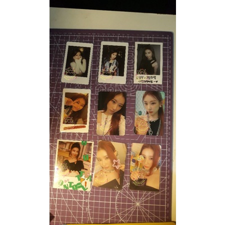 [ON HAND] photocard pc official chaeryeong ITZY polaroid icy pob tc csi pola trading card messenger 