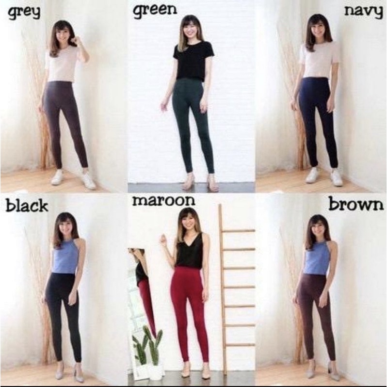 Legging Basic Highwaist | Legging Tebal | Legging Wanita | Legging Panjang