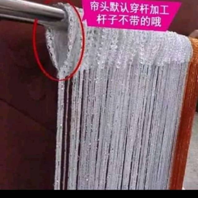 tirai benang gliter / tirai gliter glitter