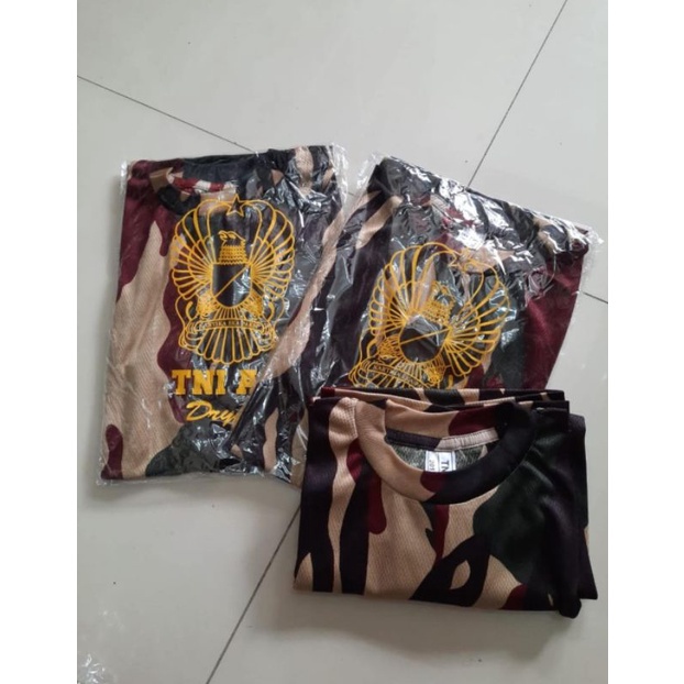 Kaos Lengan Pendek Jersey Dryfit Loreng / Kaos Jersey Pendek / Loreng TNI AU (Swabuana) /  Loreng Kopassus / Loreng Kostrad