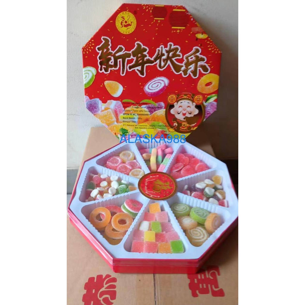 

Permen Jelly Imlek / Assorted flavor candy Pak Chan Tang 500grm