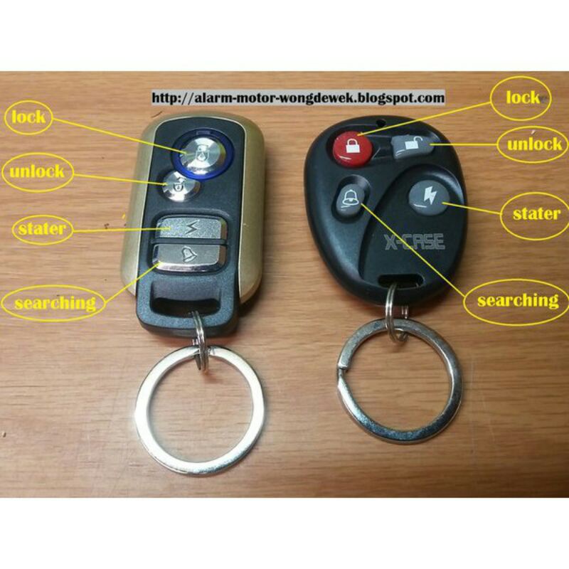 Alaram Motor Anti Maling Kunci Gembok Alaram Remote Motor Starter BHT Lengkap + Cara pasang Premium