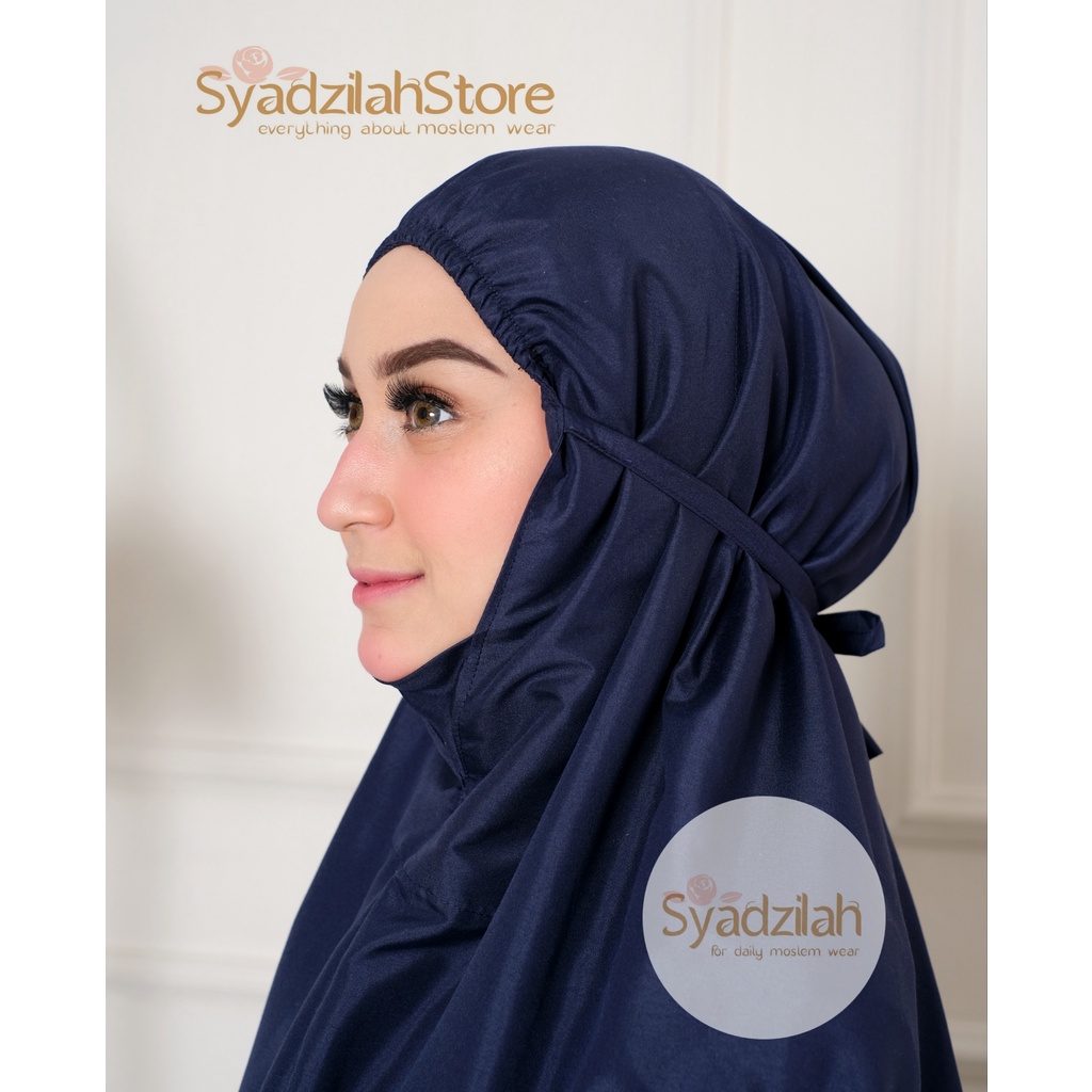 SYADZILAH - Mukena Terusan Polos Katun Premium Free Pouch Khadijah