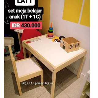  clearance sale LATT SET MEJA  BELAJAR  ANAK IKEA MURAH  