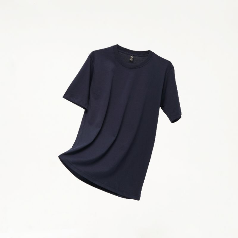 KAOS POLOS PREMIUM COTTON COMBED 30S-2.BIRU DONGKER