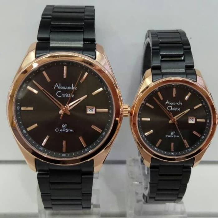 Jual ALEXANDRE CHRISTIE AC 8591 COUPLE HARGA SATUAN ROSEGOLD BLACK