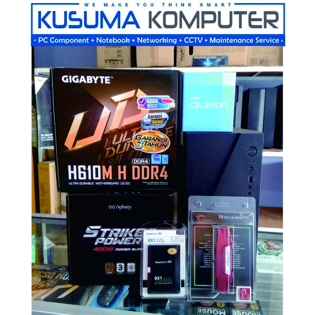 PC RAKITAN MULTIMEDIA INTEL G6900 LGA 1700 + 120GB SSD + 8GB RAM