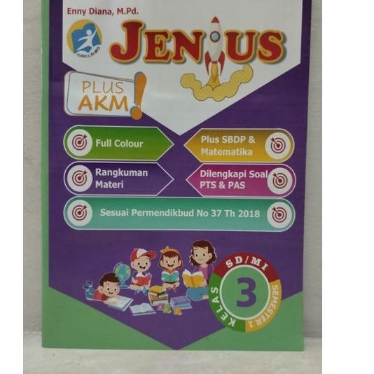 

Oke Price.. Buku JENIUS KELAS 3 SD/MI Semester 1 Tahun 2022