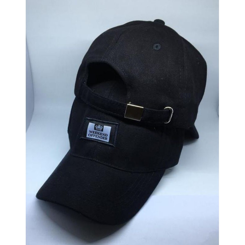 TOPI PRIA POLO CAPS CASUAL WEEKEND OFFENDER-Hitam WO