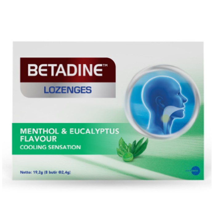 

Betadine Lozenges Menthol & Eucalyptus 19.2 Gr