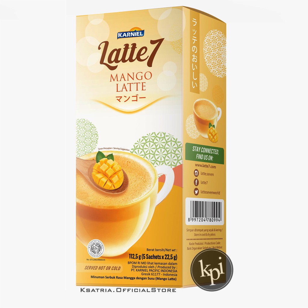 

LATTE7 MANGGO LATTE ( 1 BOX ISI 5 )