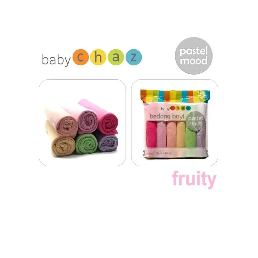 Baby Chaz Bedong Bayi Warna Pastel Polos Isi 6