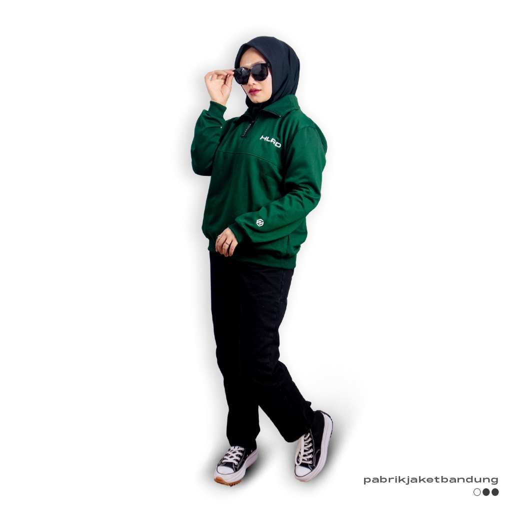 Holyrider Turtleneck Zipper  Emerald &amp; Mint II Sweater kerah tinggi trendy