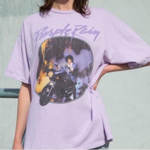 Kaos Wanita Atasan Wanita Murah Oversize Purple Rain Bisa COD