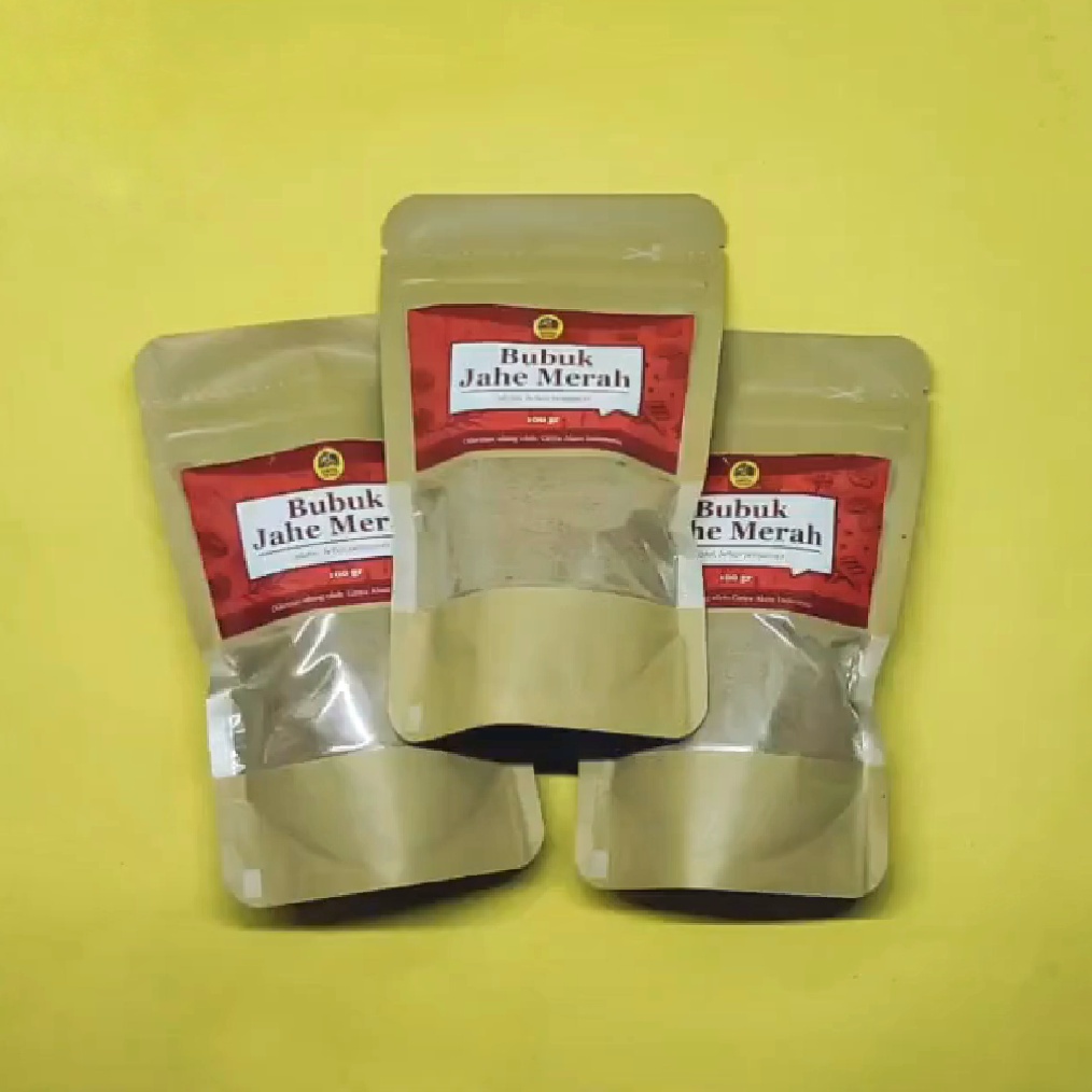 

Jahe Merah Zipper Bubuk Jahe Merah Asli Cocok Untuk Obat Herbal Keluarga dan Bumbu Dapur
