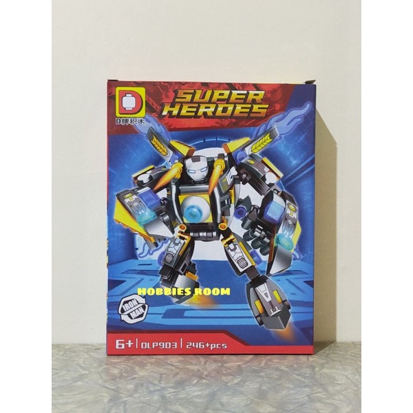 Brick DLP 903-2 Super Heroes Robot Ironman Mecha