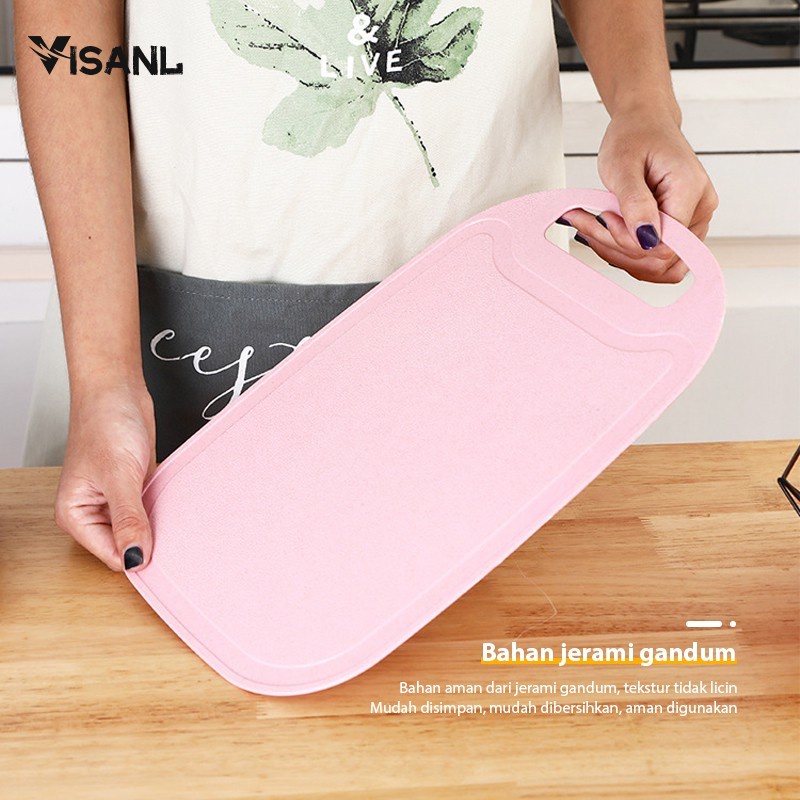 Talenan Antislip Bahan PP Food Grade Buah Sayur Cutting Board Talenan Bahan