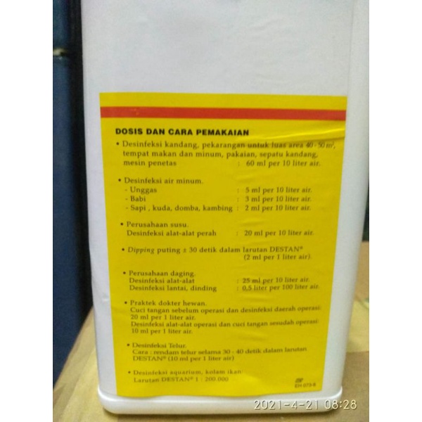 Destan desinfektan 1liter