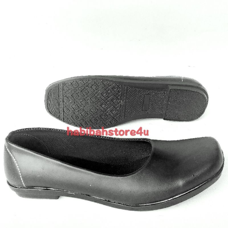 sepatu pantofel wanita kulit 2cm