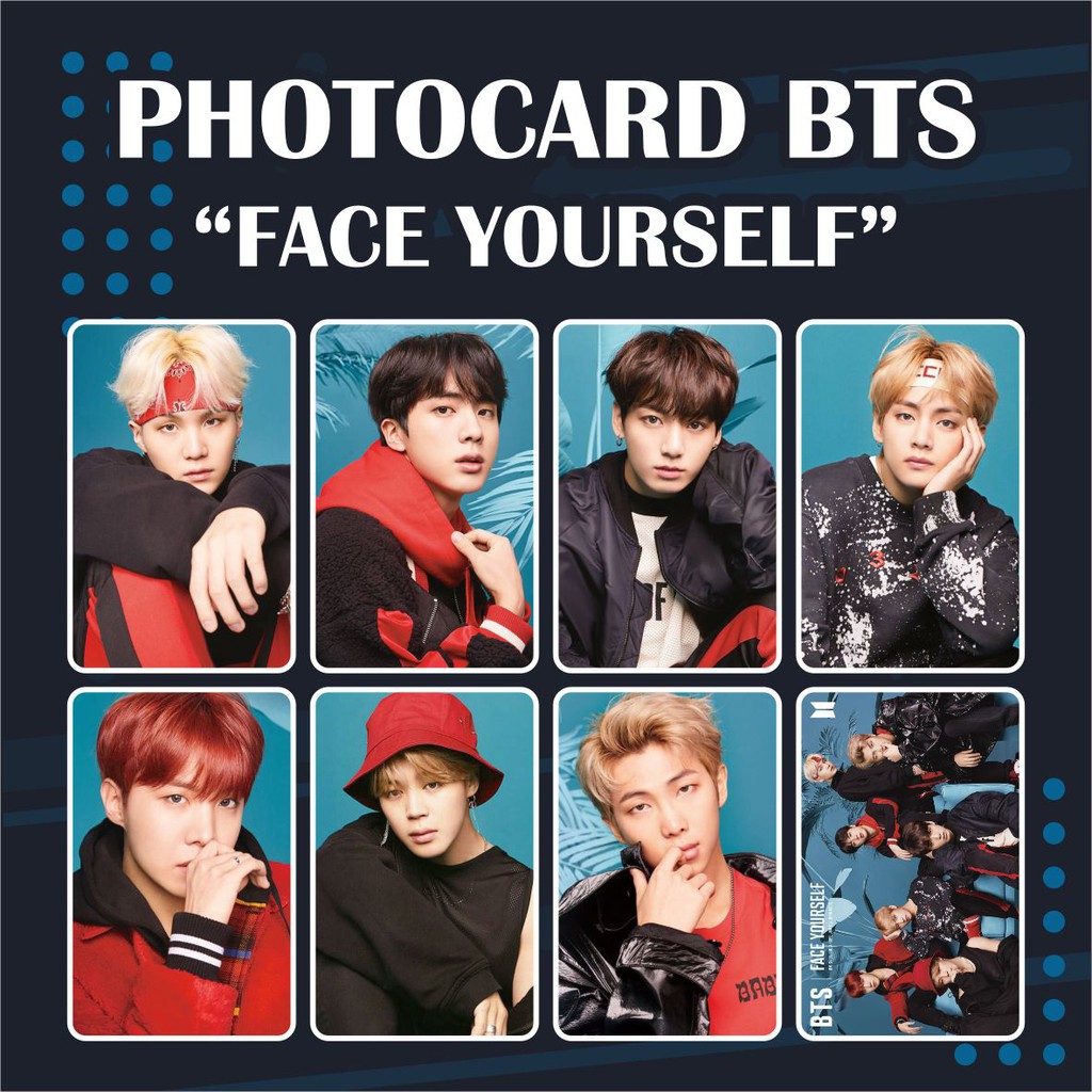 (READY STOCK) PHOTOCARD BTS FACE YOUR SELF KPOP MURAH