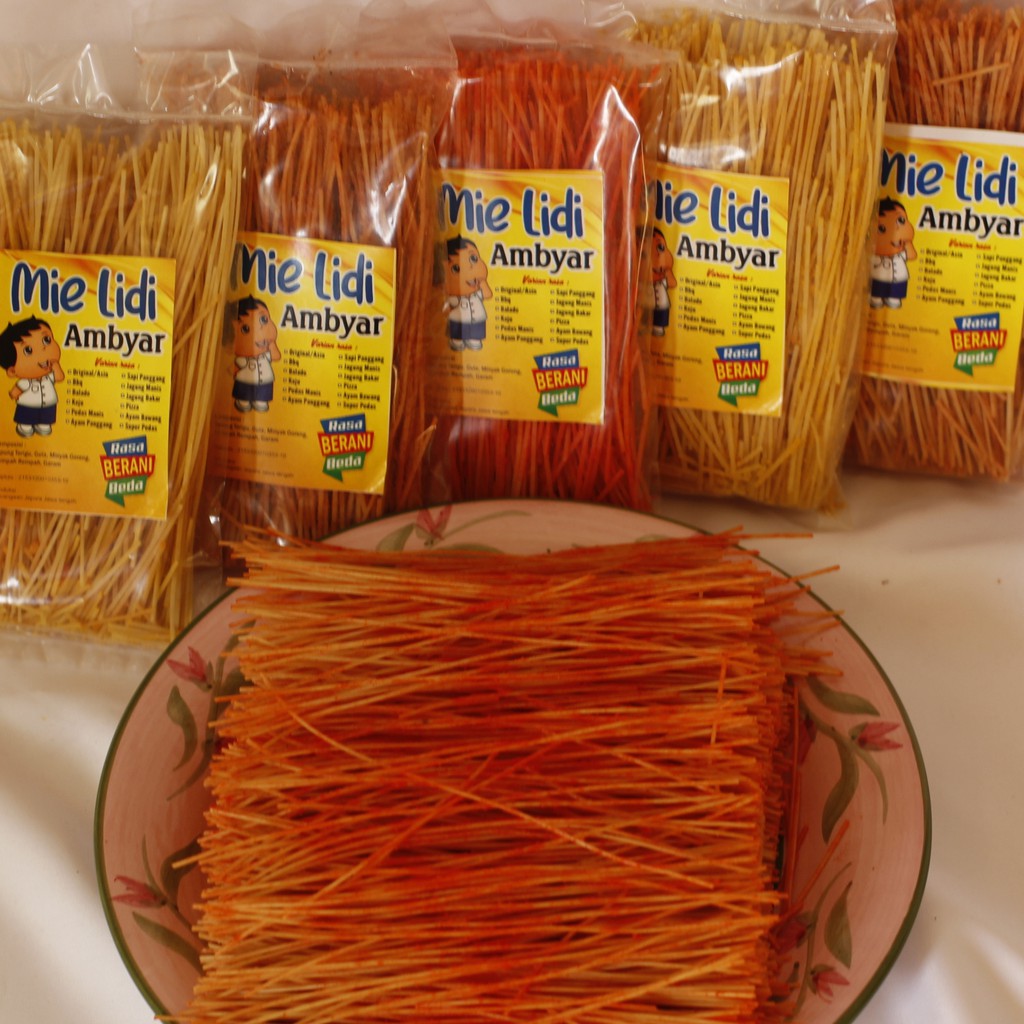 

Mei Lidi 50 Gram/Mie Lidian/mielidi/miegepeng/milidimurah /Jajanan/mielidienak /lidian/mielidigurih