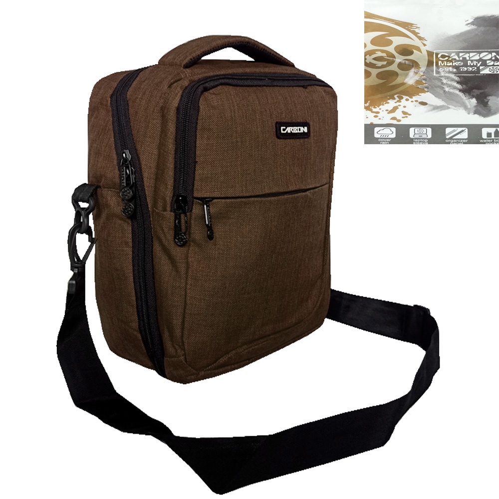 Tas selempang Carboni MA00052 - coffee note book 10 inchy original