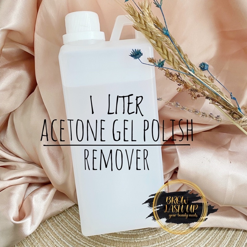 Aseton Cairan Pembersih Kutek Gel Polish Remover 1 LITER / 1L CAIRAN HAPUS KUTEK GEL CLEANSER REMOVER